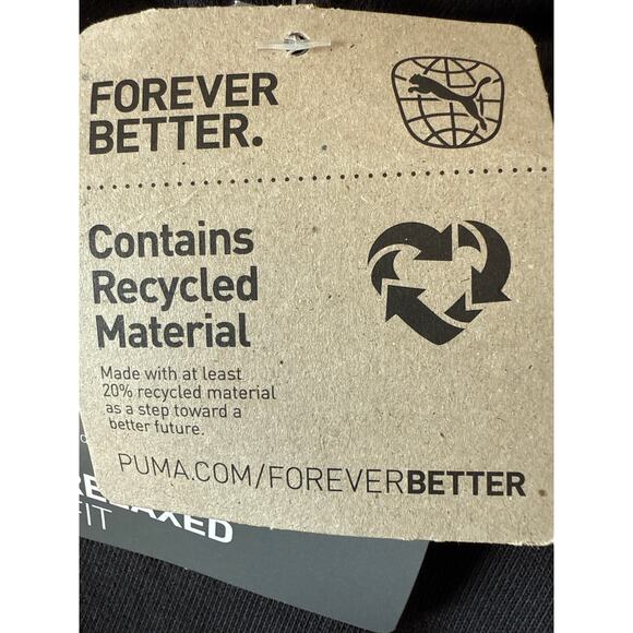 NWT Puma Better Classics Cropped Hoodie Womens Size M in Black - Picture 7 of 13